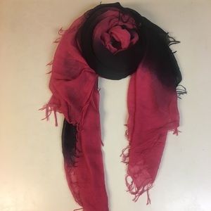 Chan Luu cashmere silk scarf - pink and black
